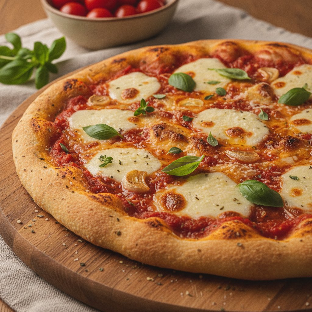 Classic Cheese and Tomato Pizza (Keto)