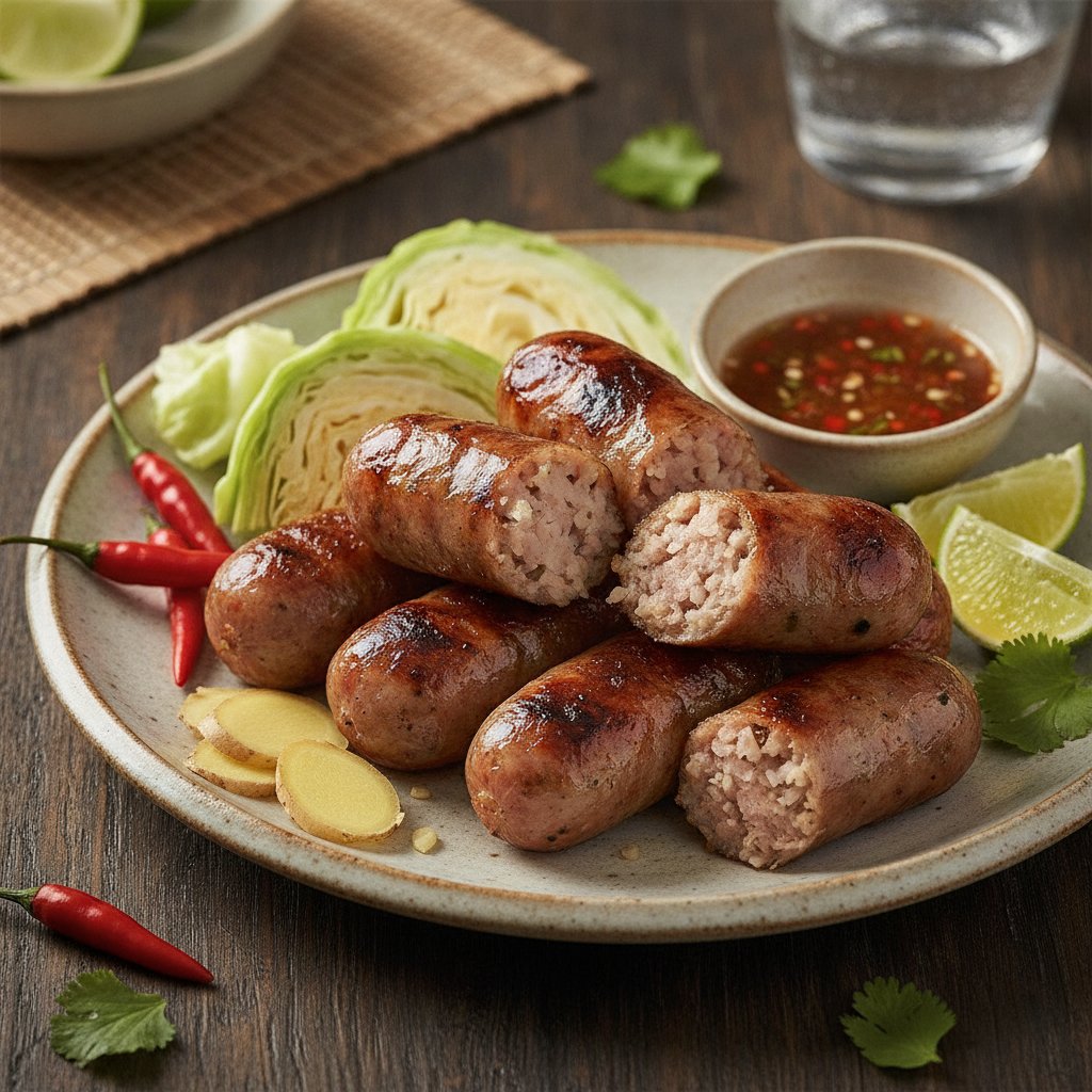 Grilled Fermented Pork Sausage