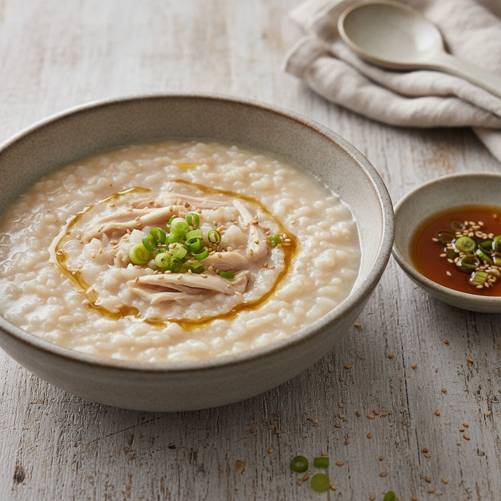 Korean Rice Porridge with Chicken