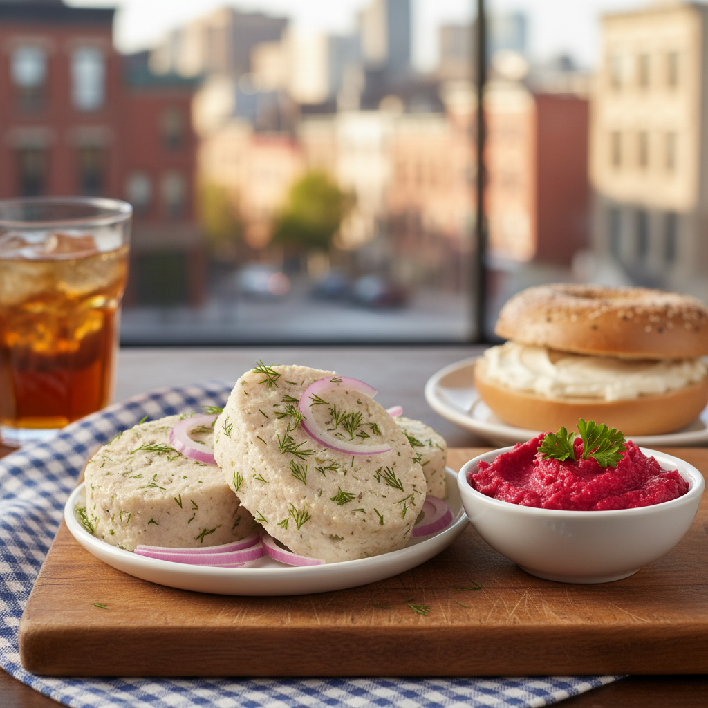 New York Gefilte Fish with Horseradish