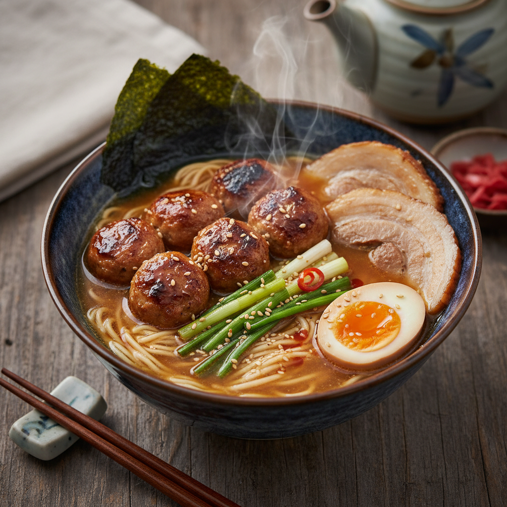 Chicken Tsukune Ramen