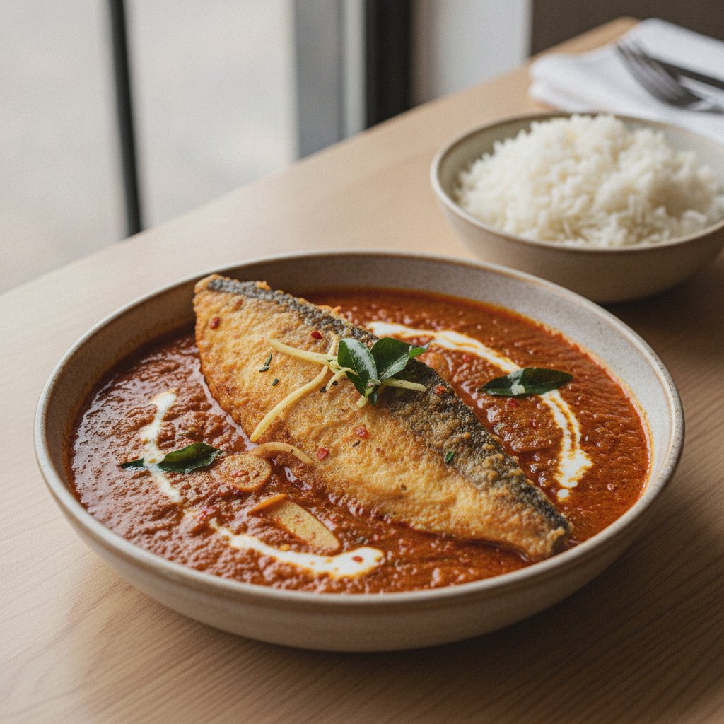 Fried Whole Fish Curry Style (Low-Chol)