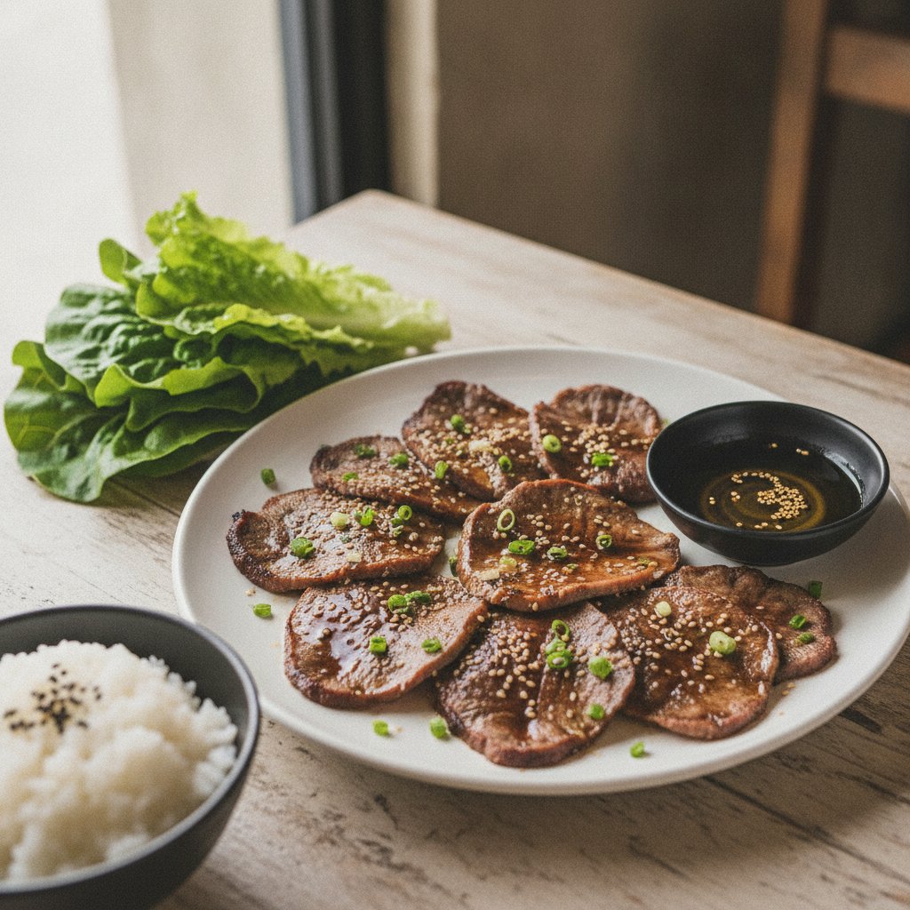 Korean Grilled Beef Tongue