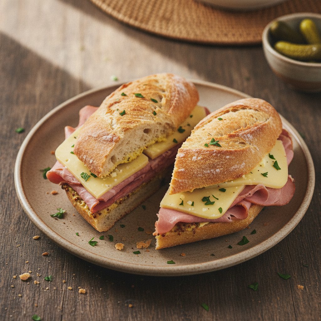 French Ham and Cheese Sandwich