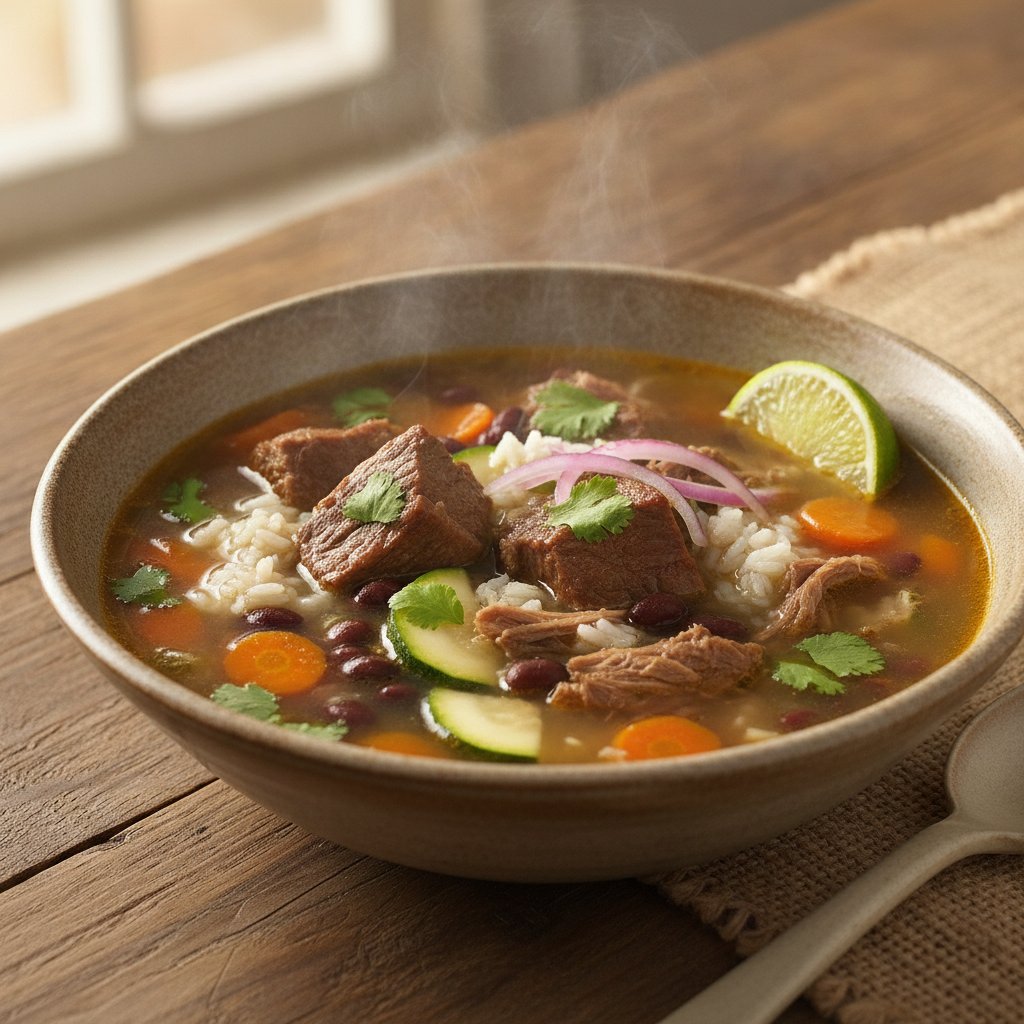 Beef Broth with Rice (High-Protein)