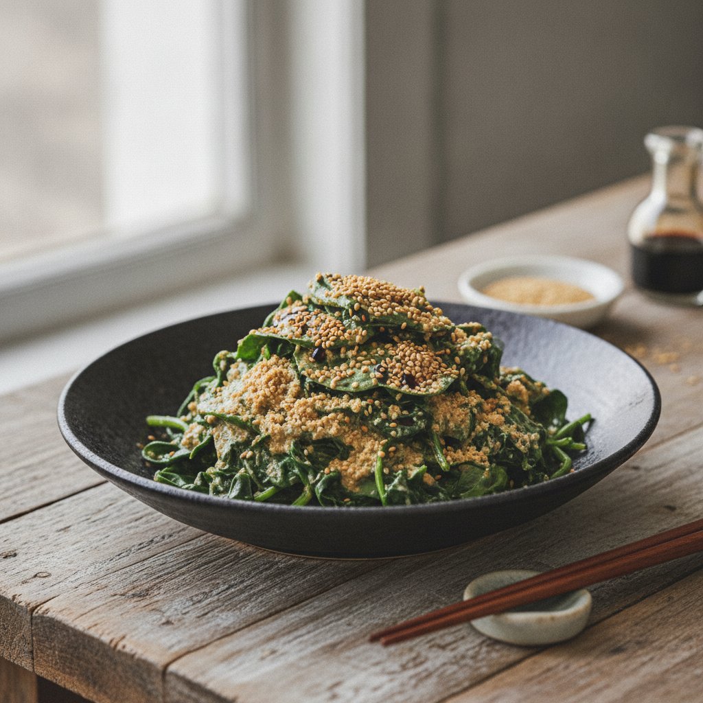 Sesame Spinach Salad (Gluten-Free)