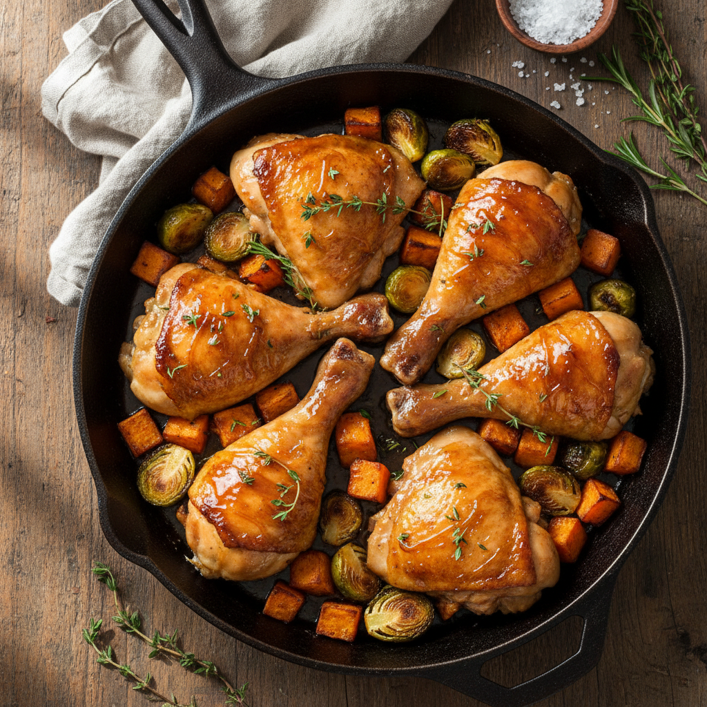 Maple Glazed Chicken Skillet