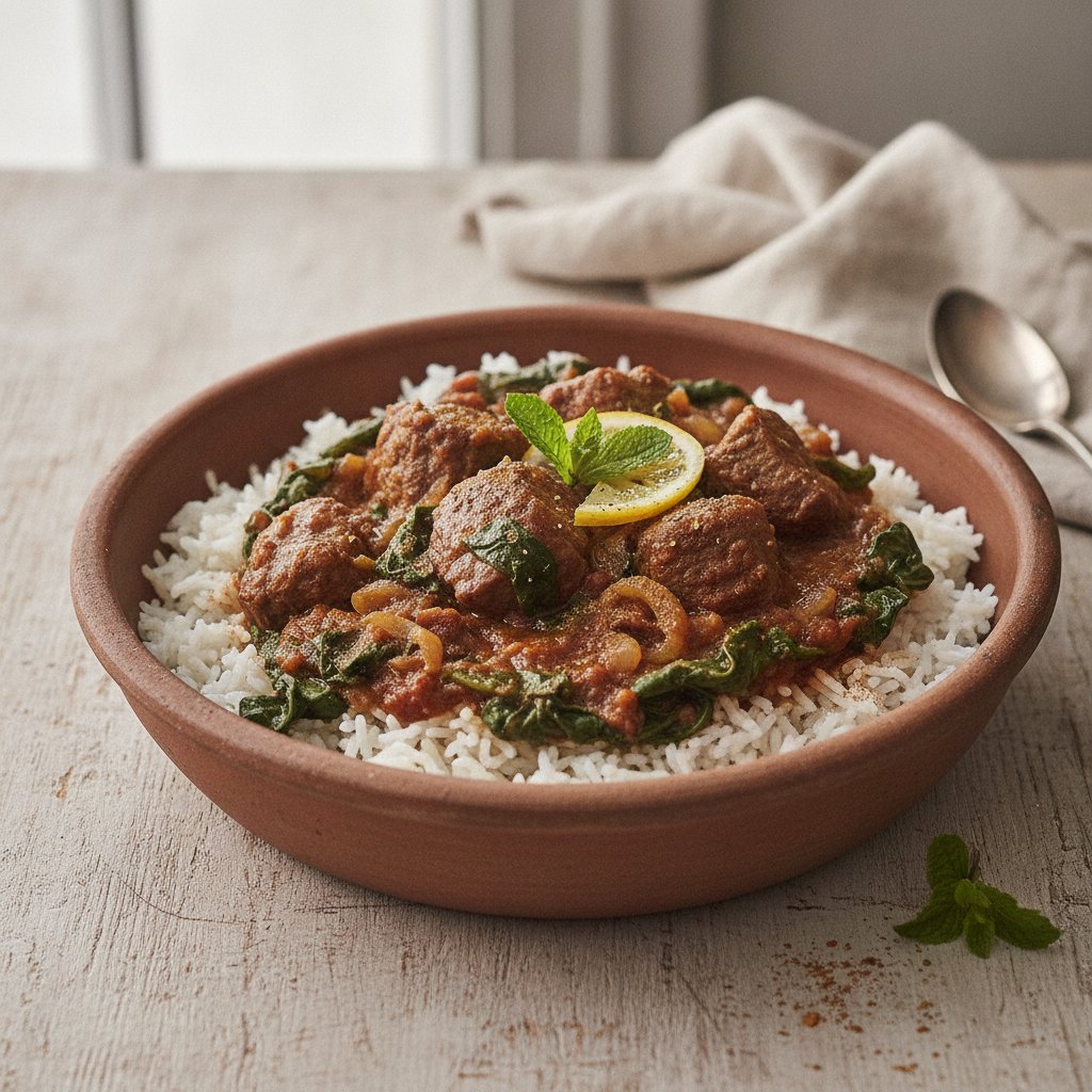 Spinach and Meat Stew