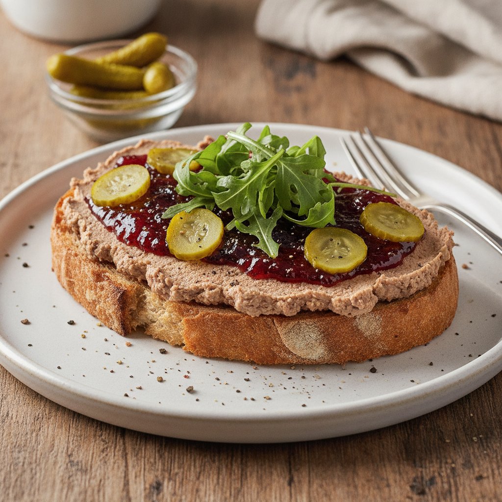 French Duck Liver Spread Sandwich