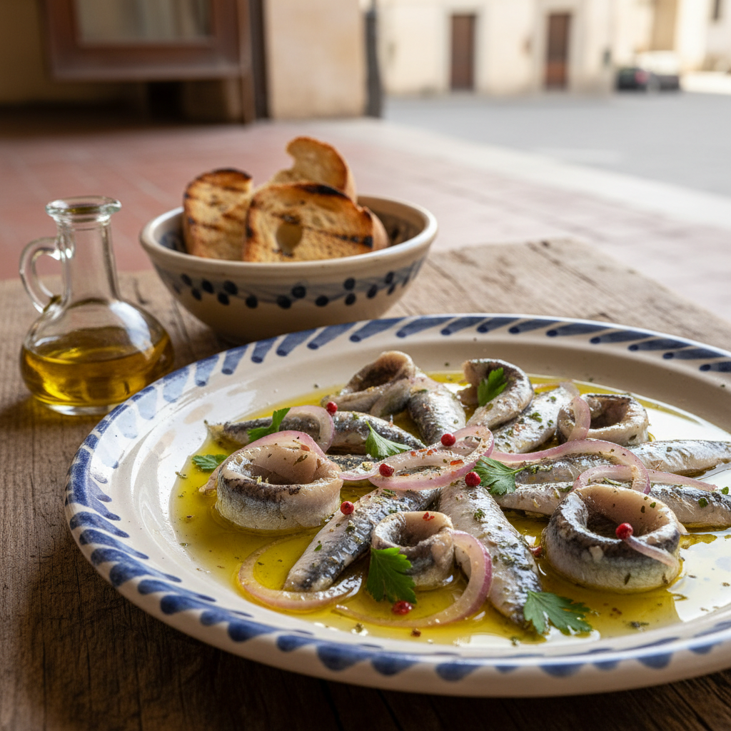 Sarde Marinate con Aceto e Cipolla Pugliese