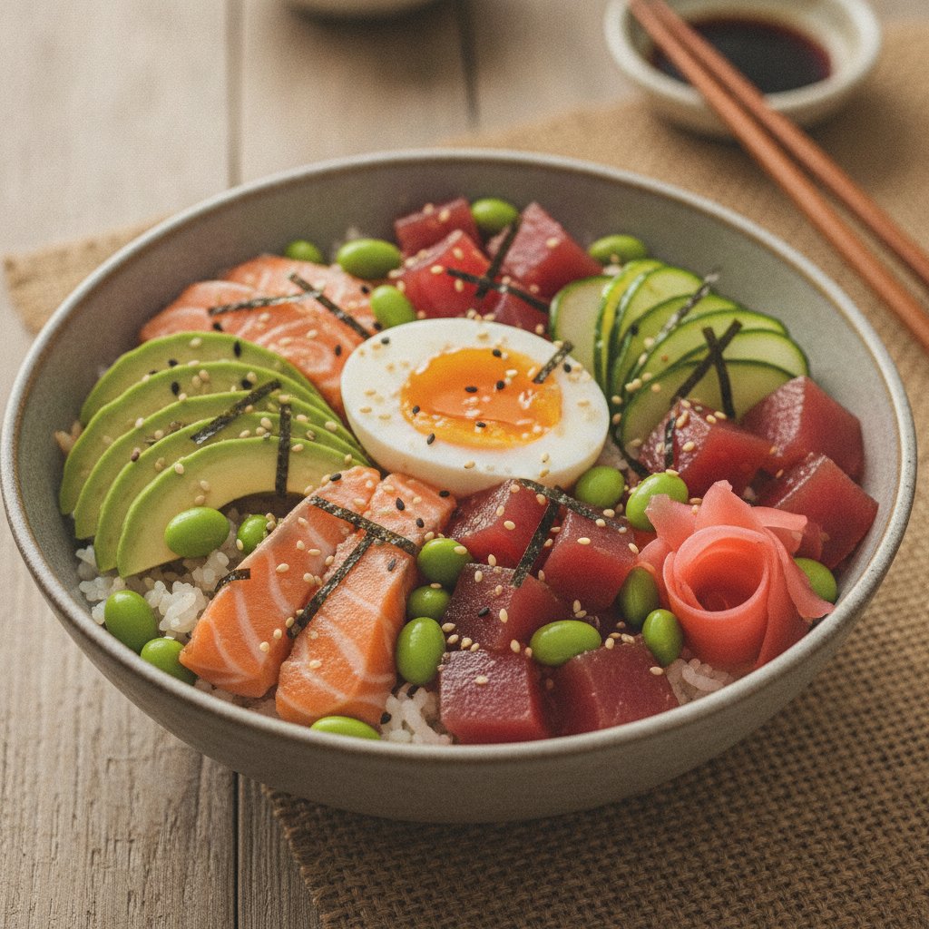 Scattered Sushi Rice Bowl (High-Protein)