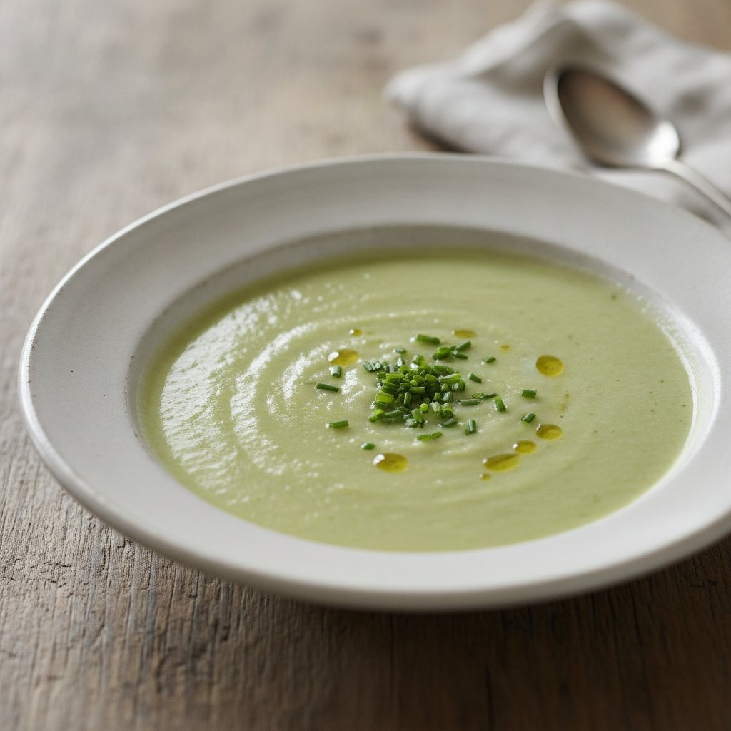 Cold Leek and Potato Soup (Low-Calorie)