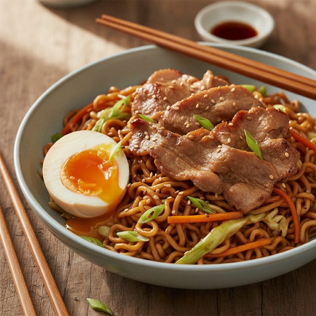 Sweet Soy Fried Noodles (High-Protein)