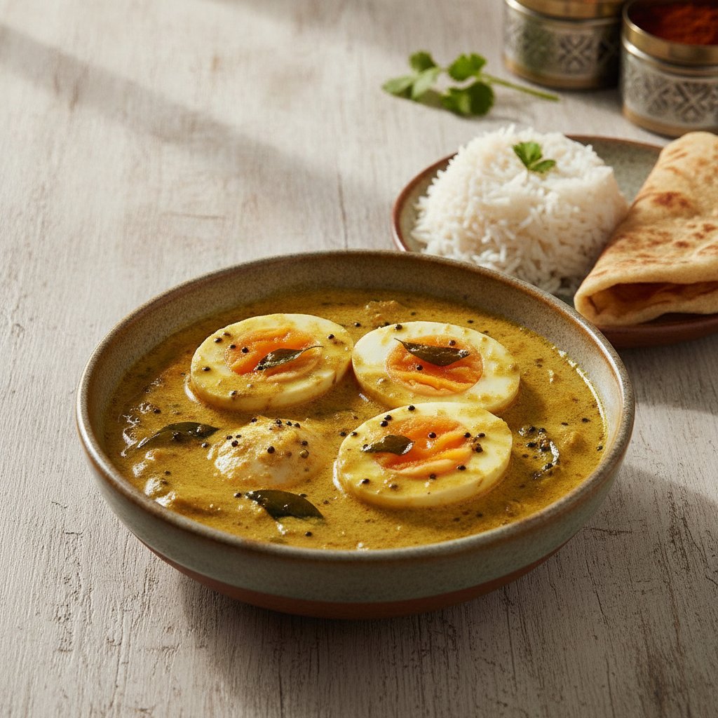 Boiled Eggs in Coconut Sauce