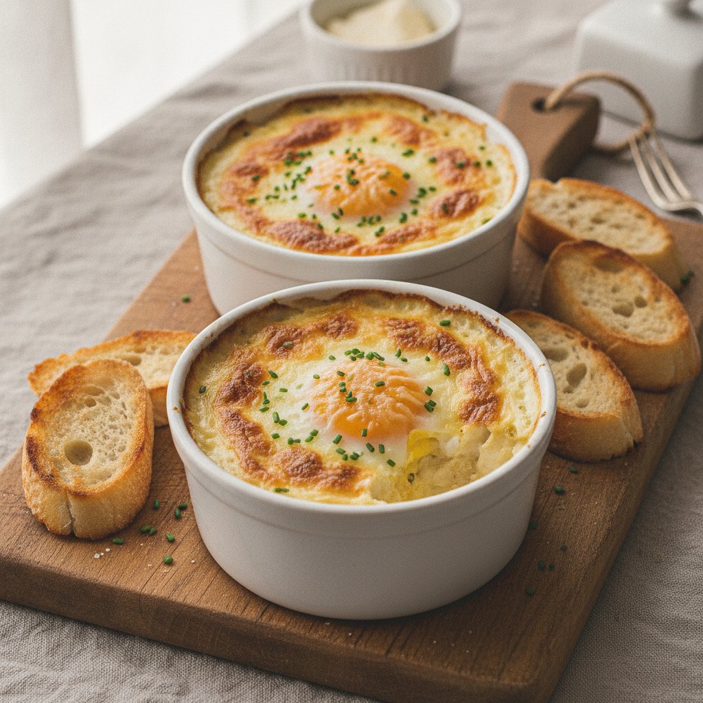 Baked Eggs with Cream
