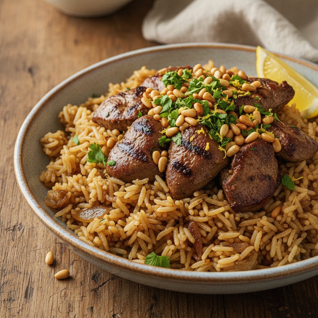 Rice with Chicken Livers