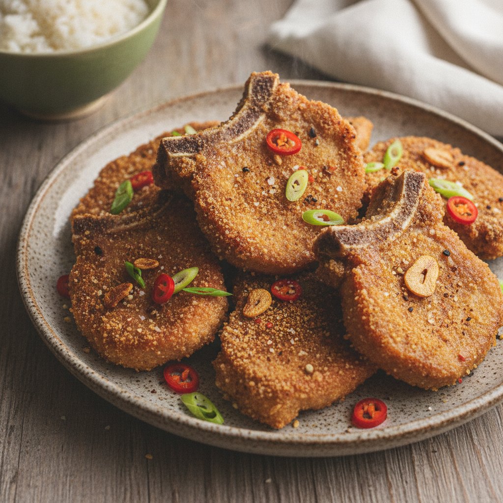 Salt and Pepper Pork Chops