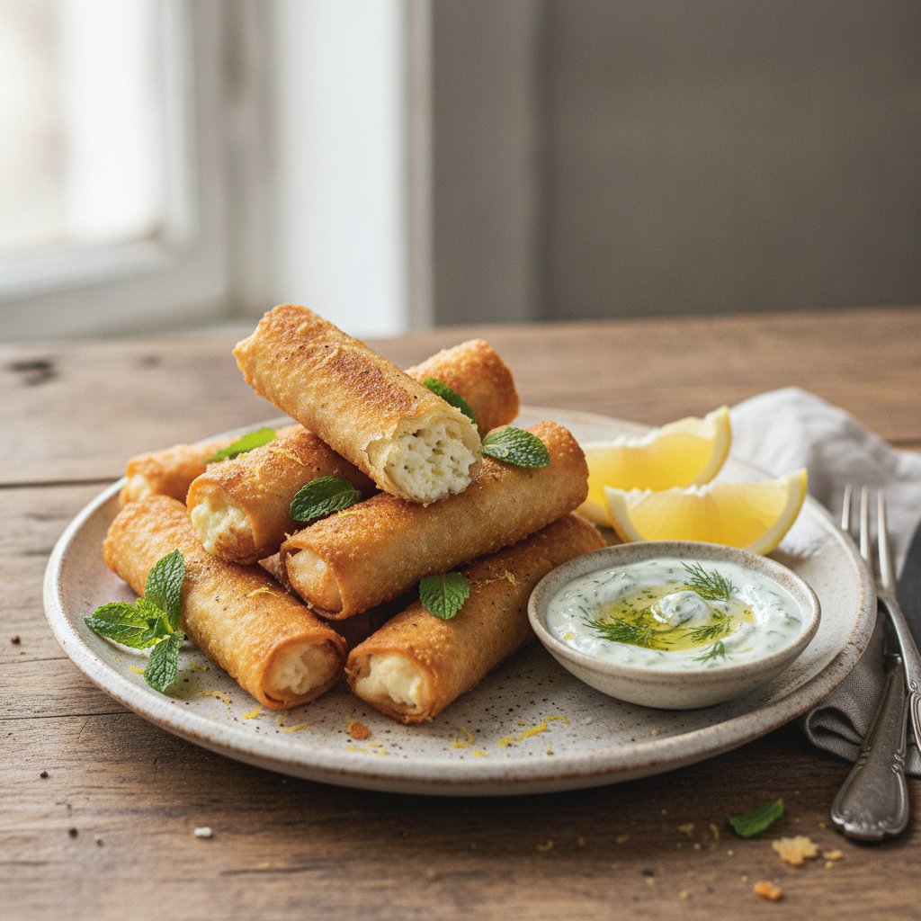 Crispy Cheese Rolls