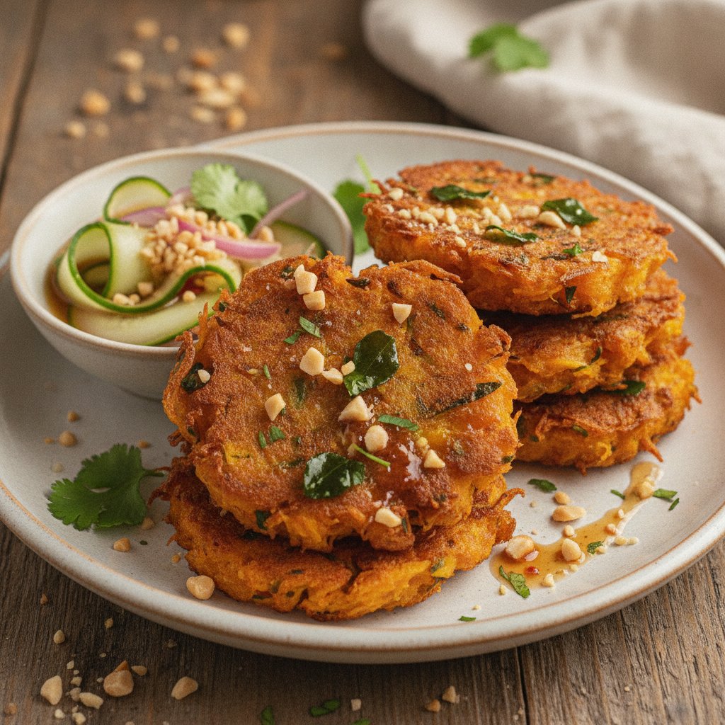 Crispy Fried Squash Cakes