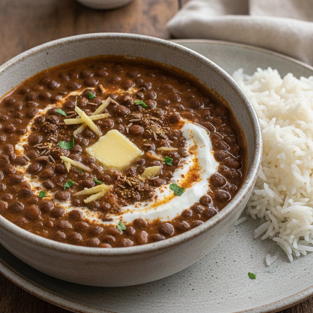 Black Lentil Butter Stew (Low-Chol)