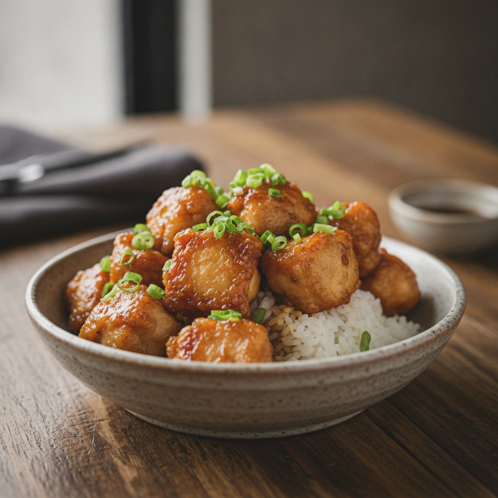 Soy Garlic Fried Chicken (Low-Calorie)