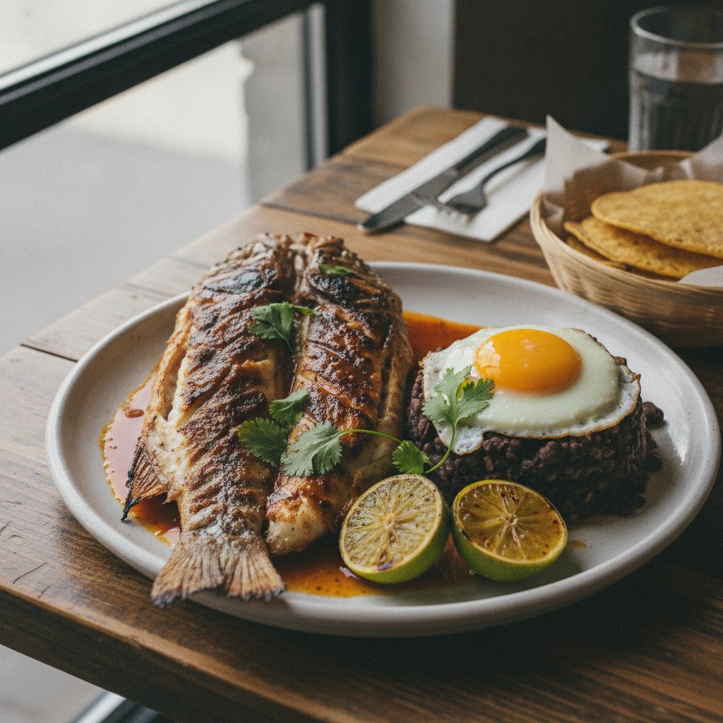 Grilled Whole Fish with Chili Sauce (High-Protein)