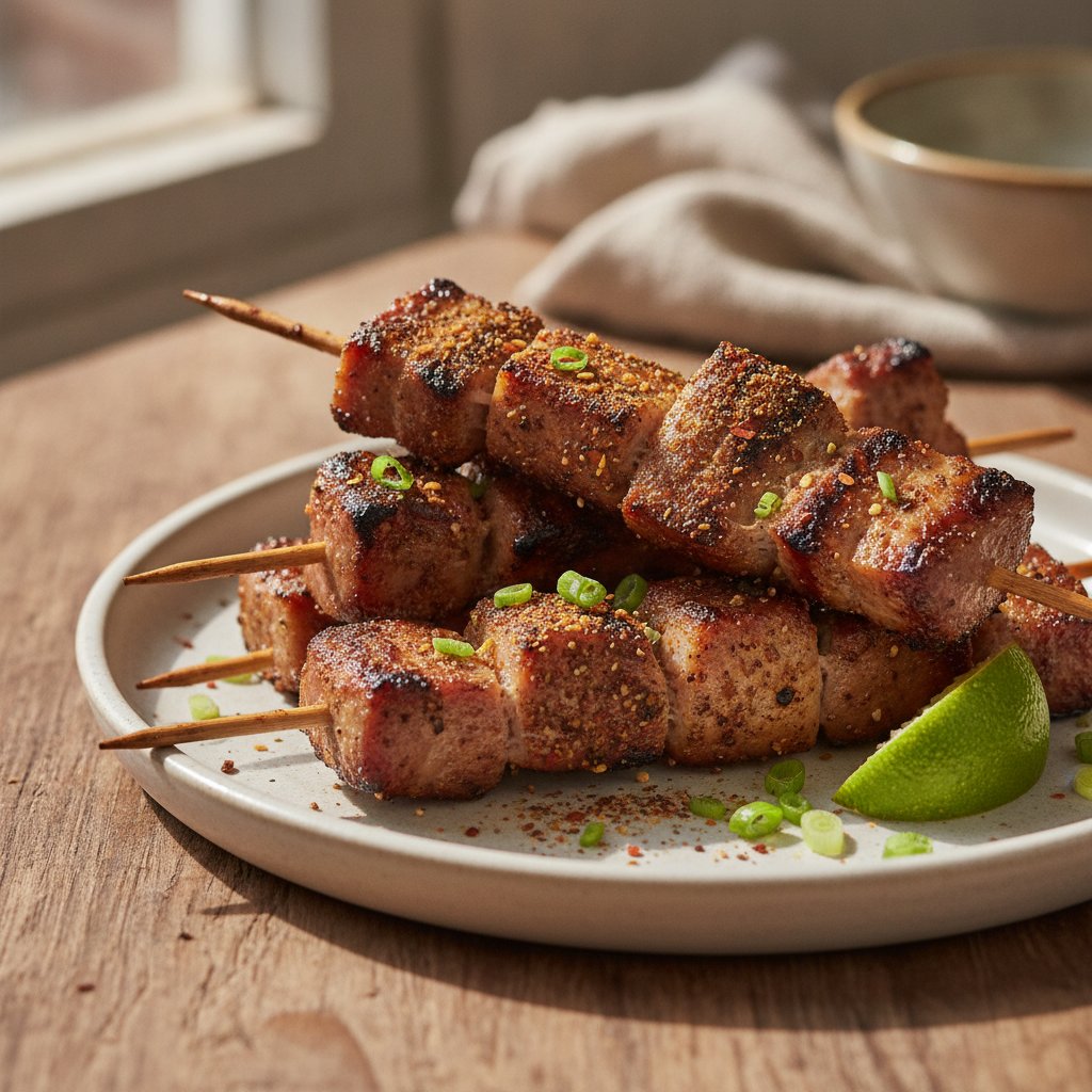 Grilled Pork Skewers with Cumin