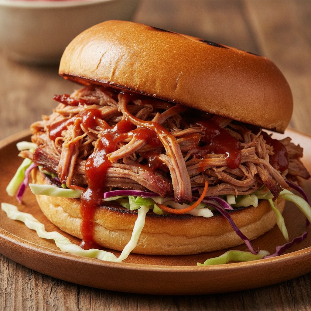 Grilled Pulled Pork Sandwich (Dairy-Free)