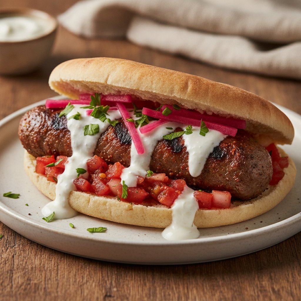 Spiced Sausage Sandwich