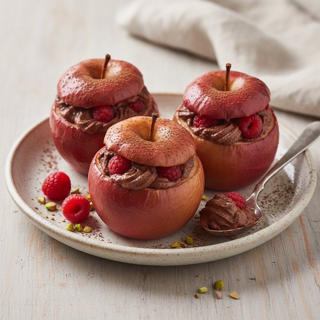 Baked Apples with Cocoa-Ricotta Filling