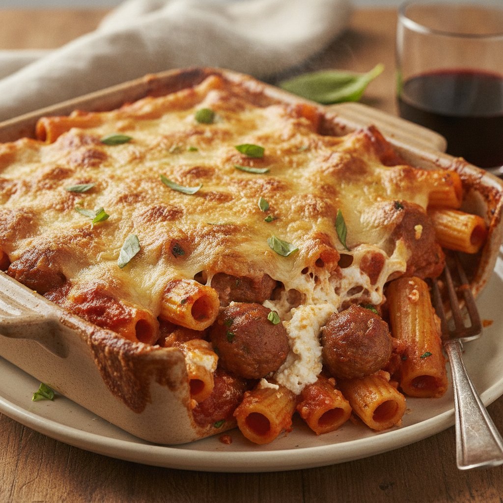 Baked Rigatoni with Italian Sausage