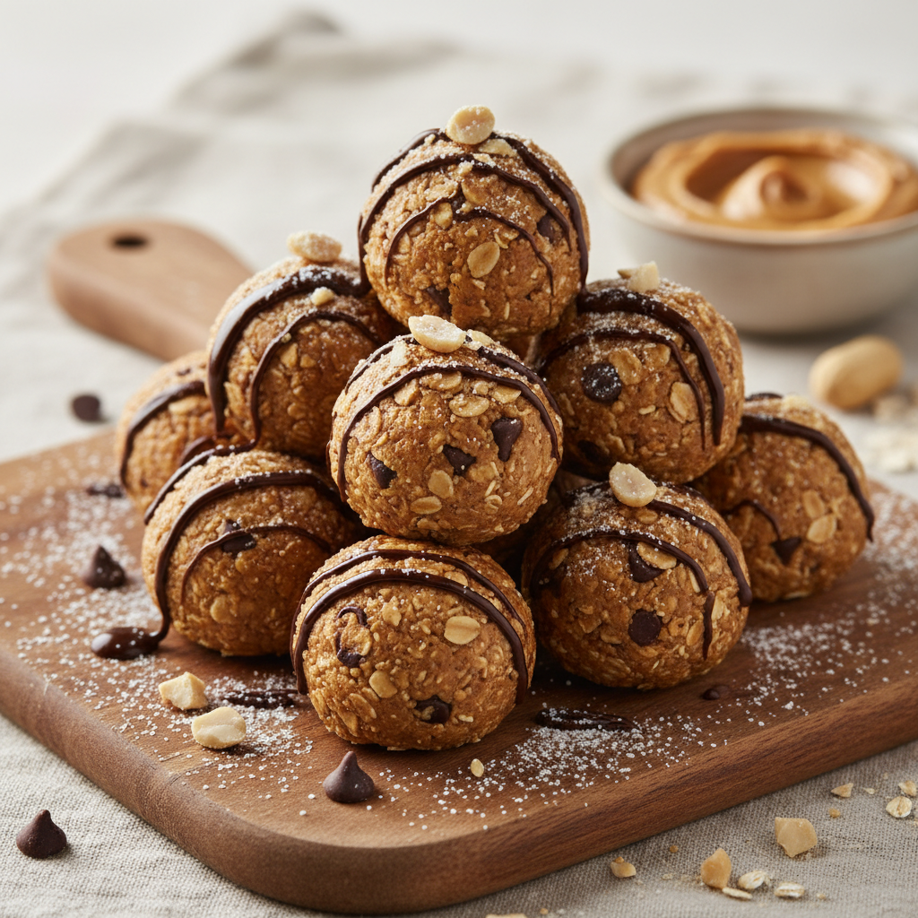 Peanut Butter Oat Protein Balls