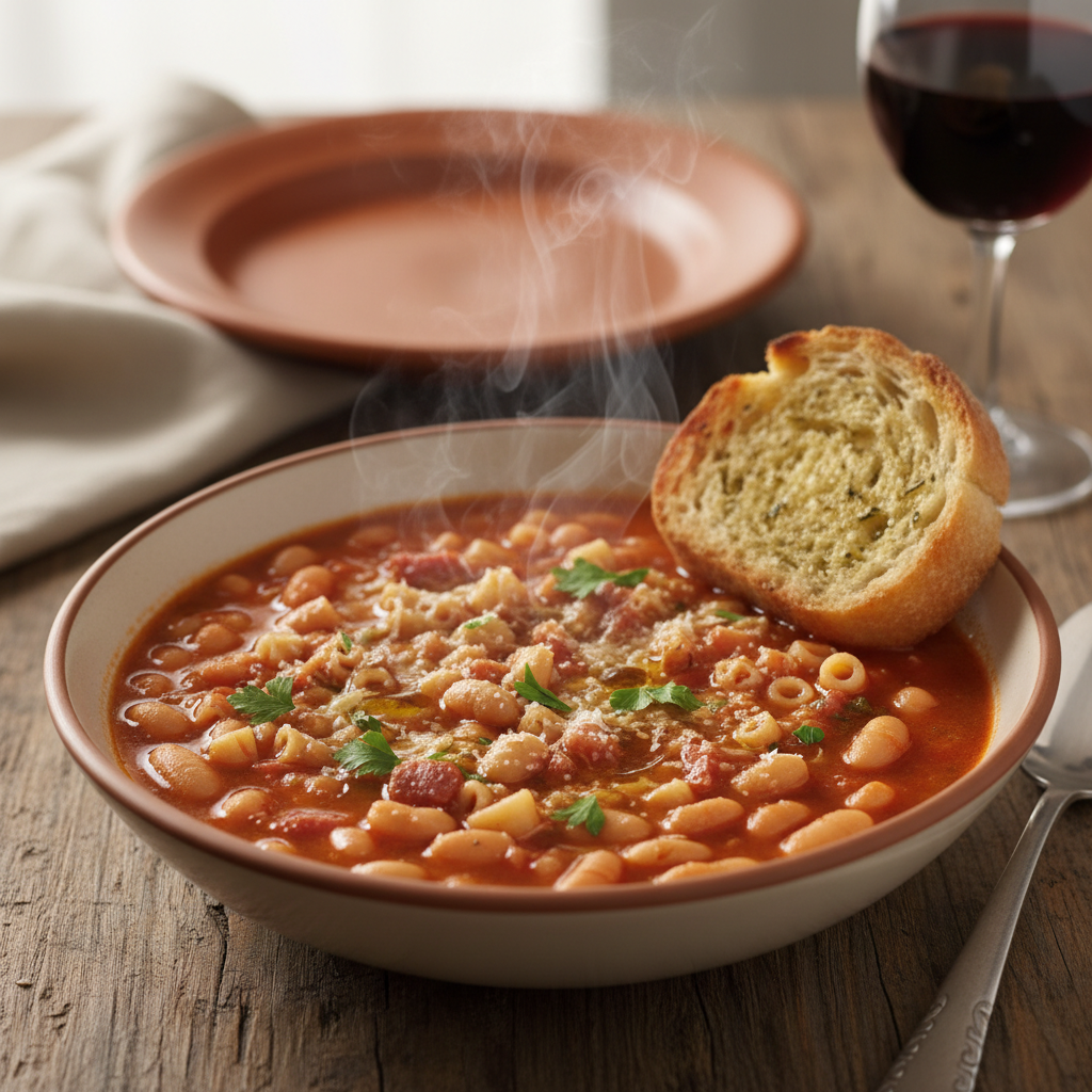 Hearty Italian Bean and Pasta Soup — Pasta e Fagioli