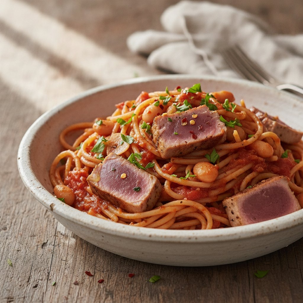 Tuna and Tomato Noodles (High-Protein)