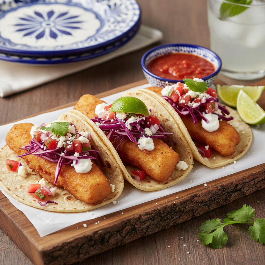 Crispy Beer-Battered Fish Tacos — Tacos de Pescado Ensenada