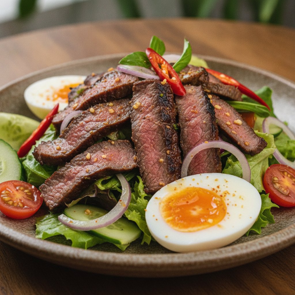 Thai Grilled Beef Salad Slices (High-Protein)