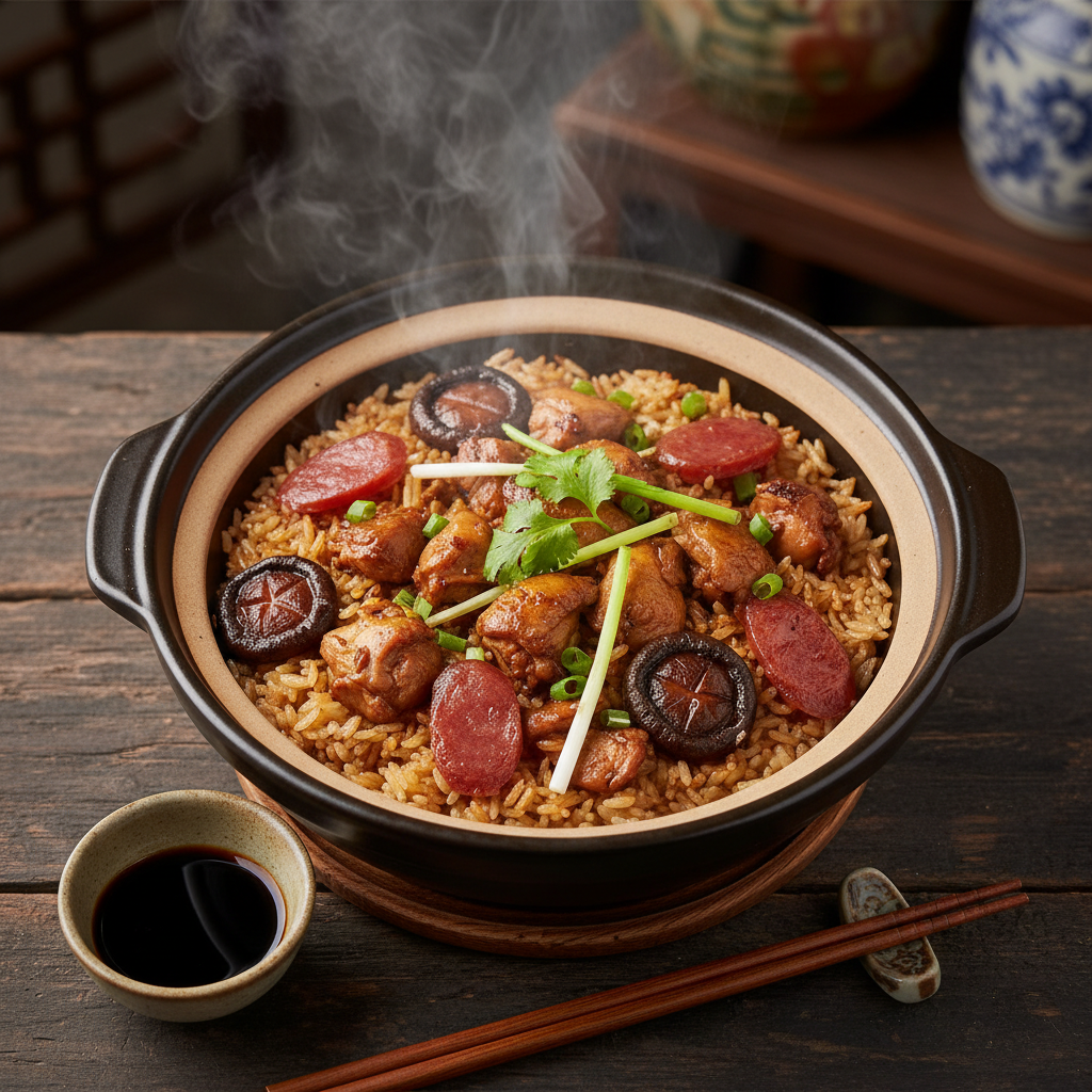 Cantonese Chicken Claypot Rice