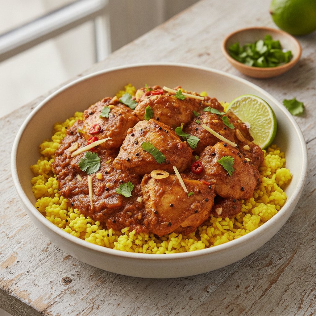 Spiced Chicken Rice Bowl (Keto)
