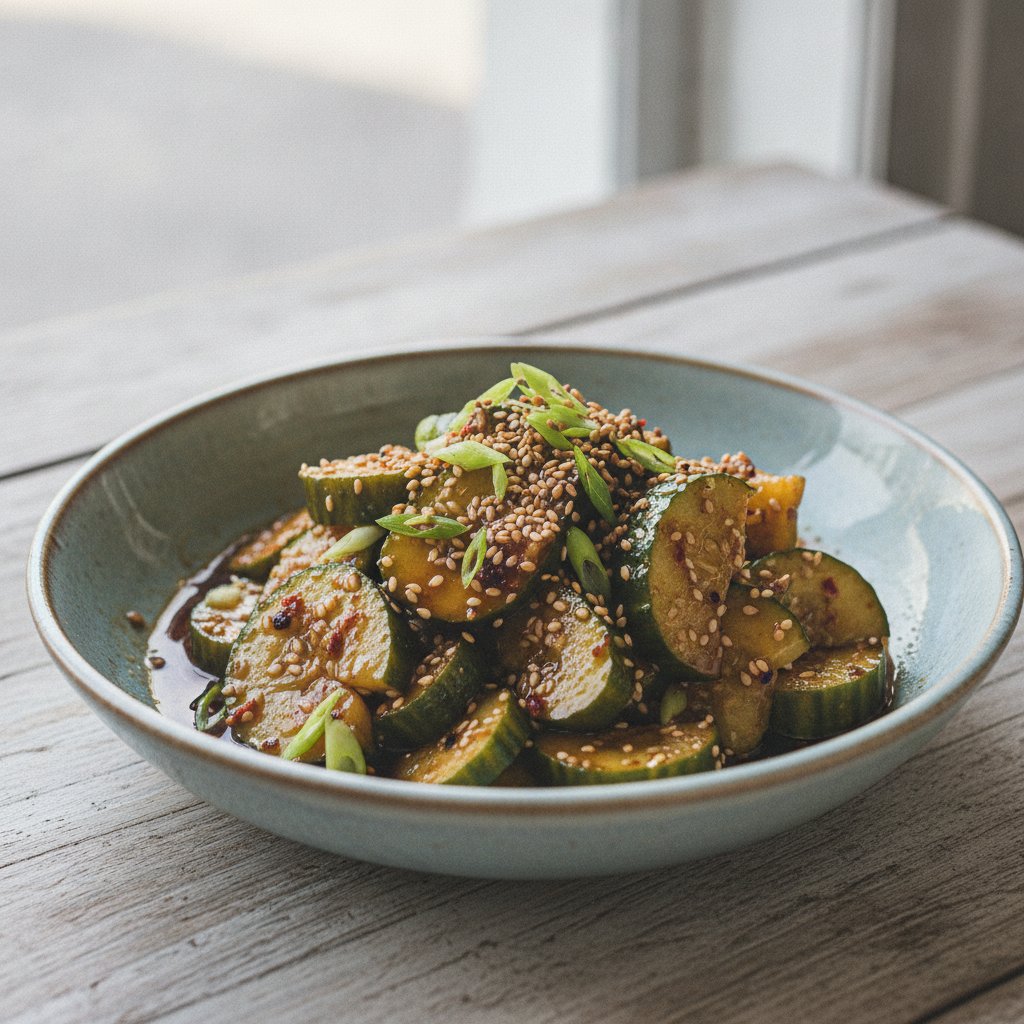 Smashed Cucumber Salad (Gluten-Free)