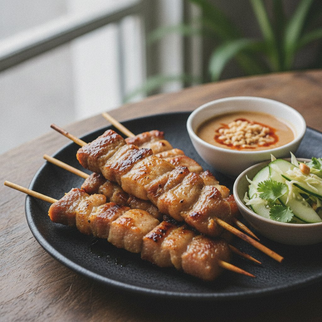 Grilled Marinated Pork Skewers (Keto)