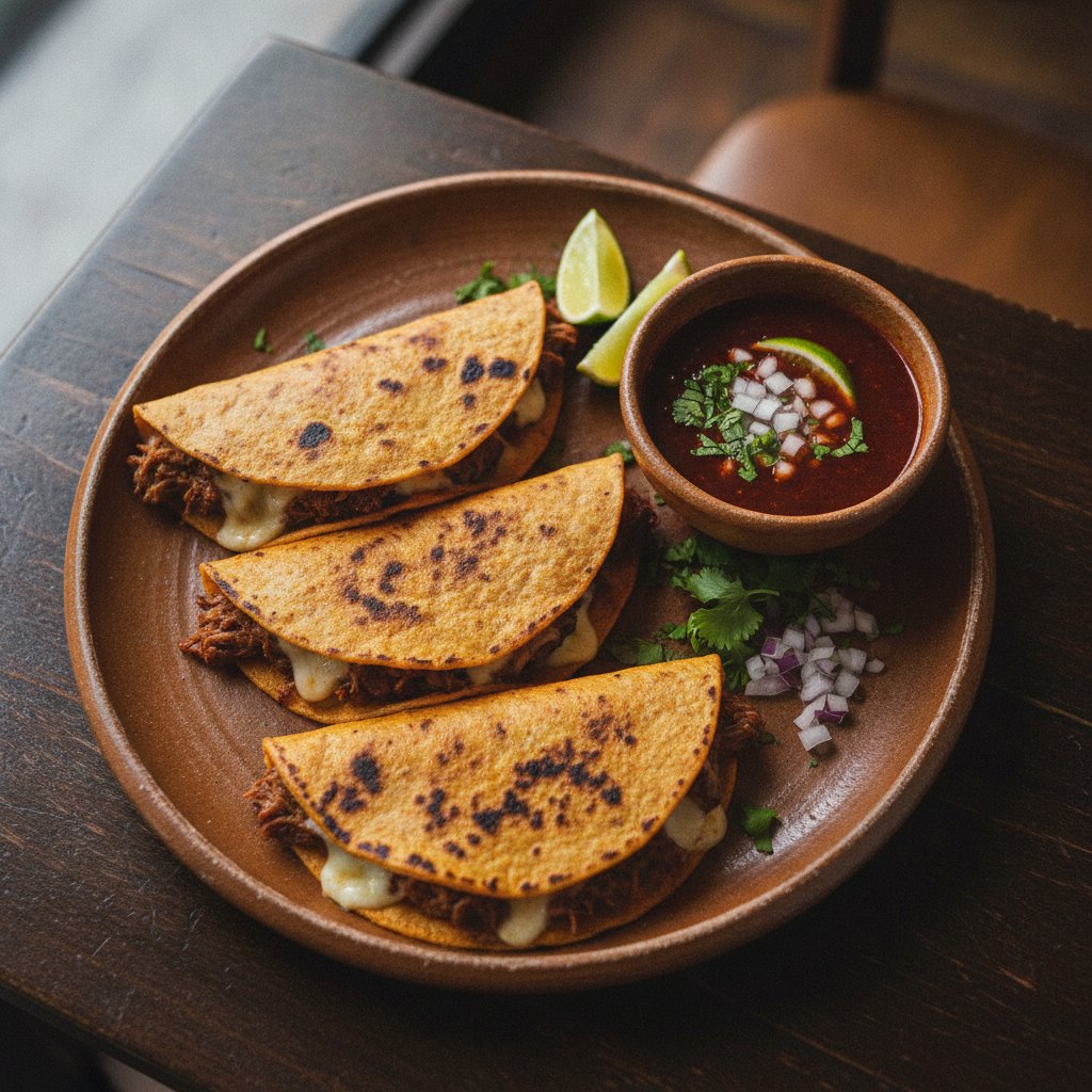 Birria Tacos — Braised Beef Quesatacos (Gluten-Free)