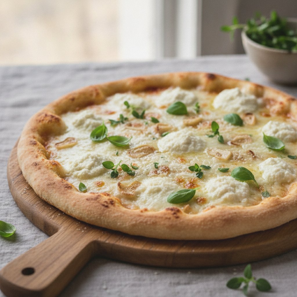 White Pizza with Garlic and Herbs (Gluten-Free)