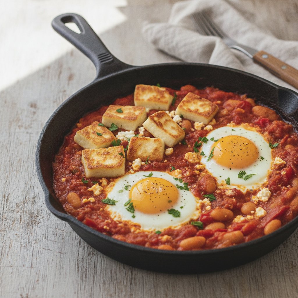 Village Baked Eggs with Tomato (High-Protein)