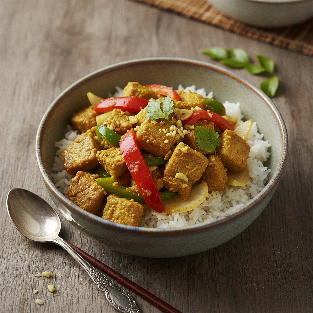 Stir-Fried Pork with Curry Powder