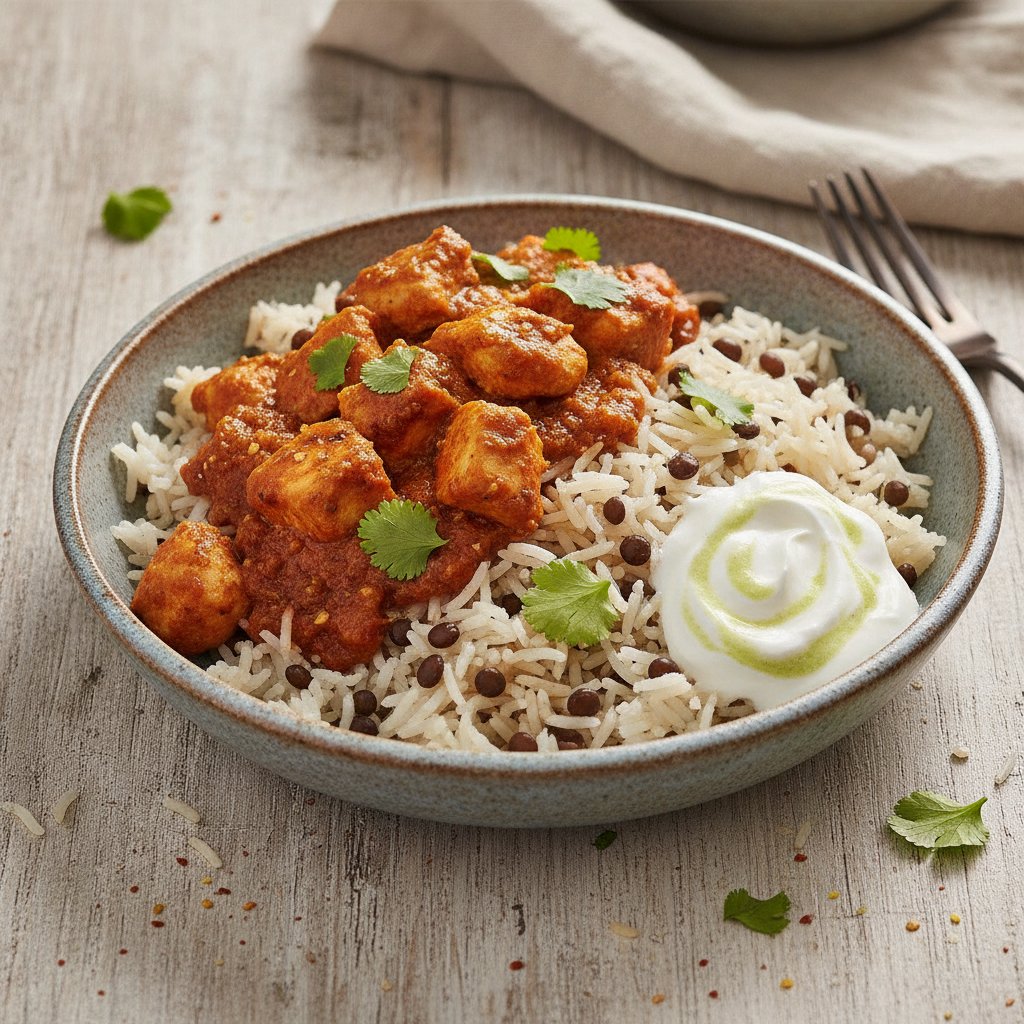 Spiced Chicken Rice Bowl (High-Protein)