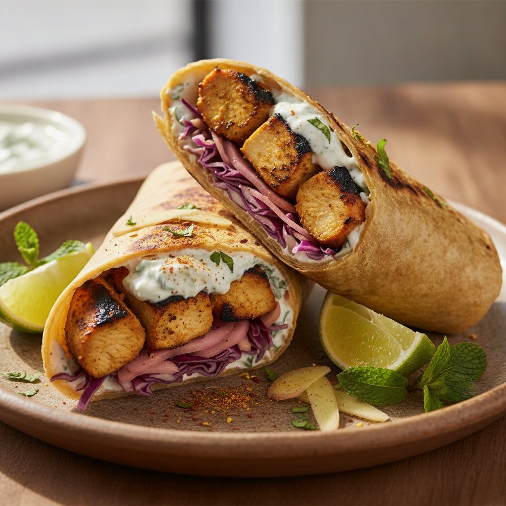Grilled Chicken Skewer Wrap (Gluten-Free)