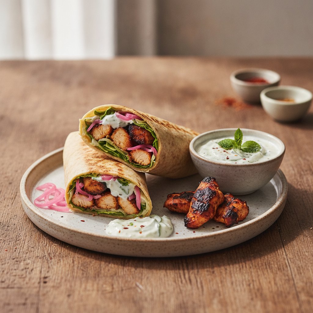 Charred Chicken Wrap (Gluten-Free)