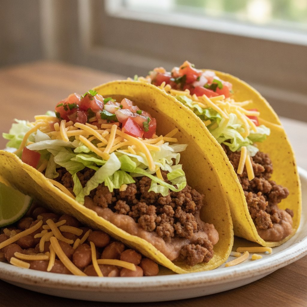 Ground Beef Hard Shell Tacos (High-Protein)