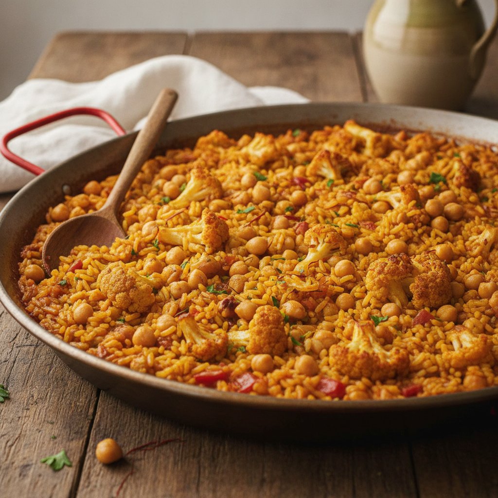 Rice with Cauliflower and Chickpeas