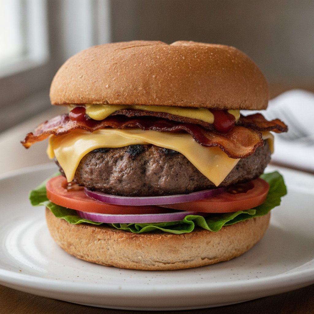 Bacon Cheeseburger (Low-Calorie)